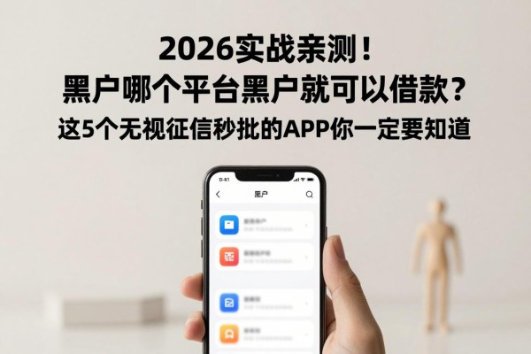 2026实战亲测!黑户哪个平台黑户都可以借款?这5个无视征信秒批的APP你一定要知道