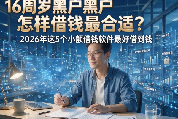 16周岁黑户怎样借钱最合适?2026年这5个小额借钱软件最好借到钱