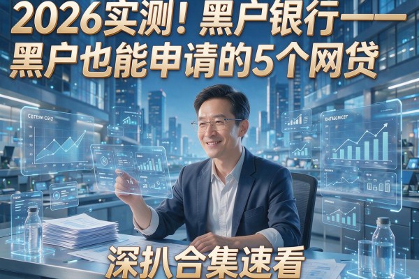 2026实测!黑户银行黑户也能申请的5个网贷,深扒合集速看!
