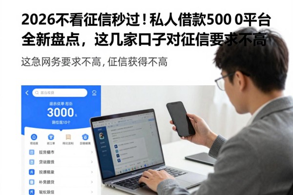 2026不看征信秒过！私人借款5000元平台全新盘点，这几家口子对征信要求不高
