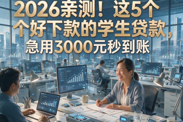 2026亲测!这5个好下款的学生贷款,急用3000元秒到账