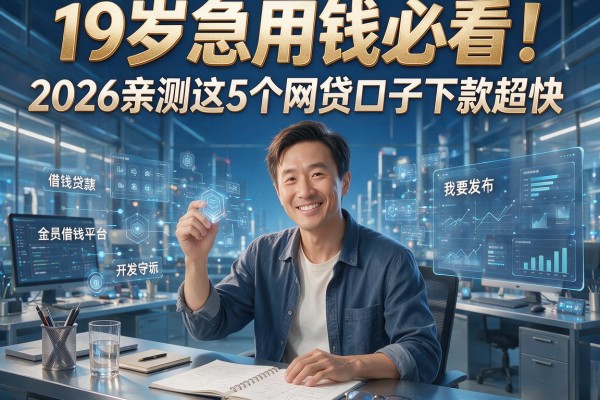 19岁急用钱必看!2026亲测这5个网贷口子下款超快