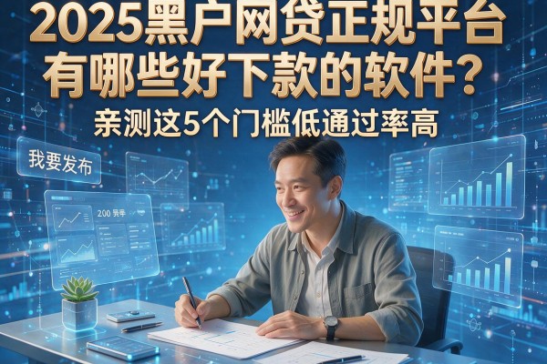 2025黑户网贷正规平台有哪些好下款的软件？亲测这5个门槛低通过率高！