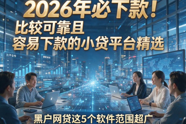 2026年必下款!比较可靠且容易下款的小贷平台精选,黑户网贷这5个软件范围超广