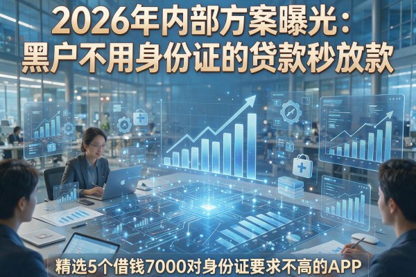 2026年内部方案曝光:黑户不用身份证的贷款秒放款,精选5个借钱7000对身份证要求不高的APP