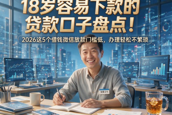 18岁容易下款的贷款口子盘点!2026这5个借钱微信放款门槛低、办理轻松不繁琐