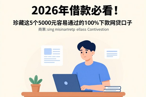 2026年借款必看!珍藏这5个5000元容易通过的100%下款网贷口子