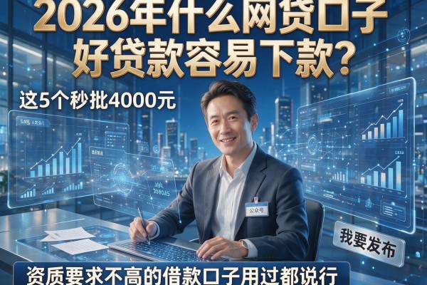 2026年什么网贷口子好贷款容易下款？这5个秒批4000元、资质要求不高的借款口子用过都说行