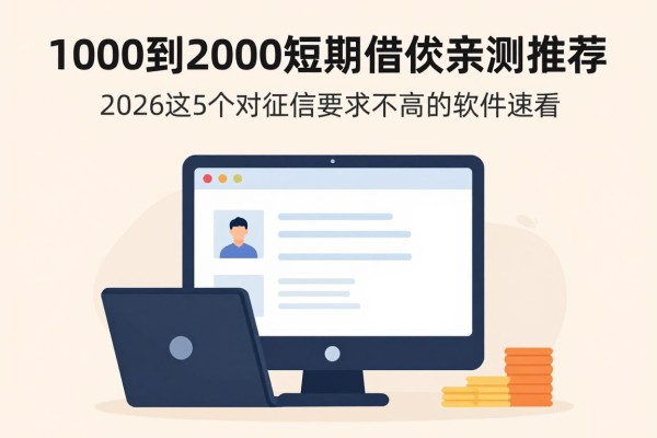 1000到2000短期借款亲测推荐!2026这5个对征信要求不高的软件速看