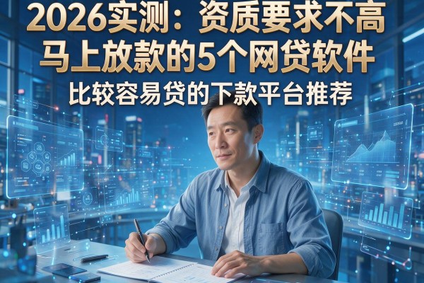 2026实测：资质要求不高、马上放款的5个网贷软件，比较容易贷的下款平台推荐！