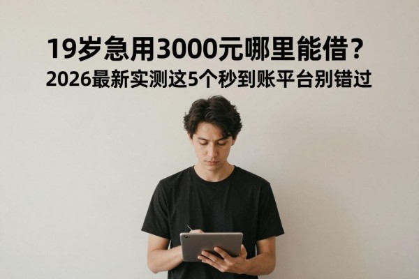 19岁急用3000元哪里能借?2026最新实测这5个秒到账平台别错过