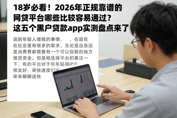18岁必看!2026年正规靠谱的网贷平台哪些比较容易通过?这五个黑户贷款app实测盘点来了