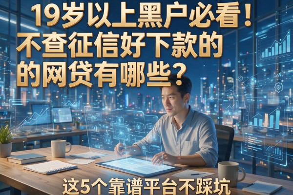 19岁以上黑户必看!不查征信好下款的网贷有哪些?这5个靠谱平台不踩坑!