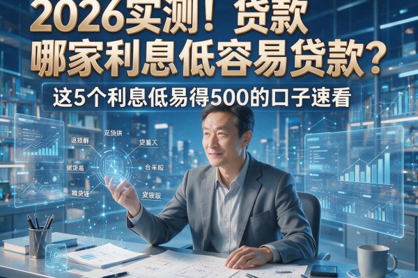 2026实测！贷款哪家利息低容易贷款？这5个利息低易得500的口子速看