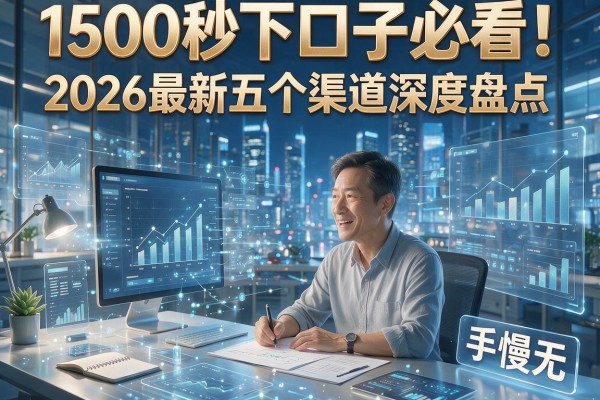 1500秒下口子必看!2026最新五个渠道深度盘点,手慢无!