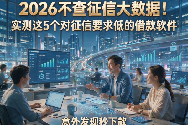 2026不查征信大数据！实测这5个对征信要求低的借款软件，意外发现秒下款