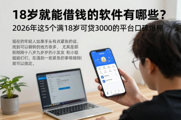 18岁就能借钱的软件有哪些？2026年这5个满18岁可贷3000的平台口碑爆棚