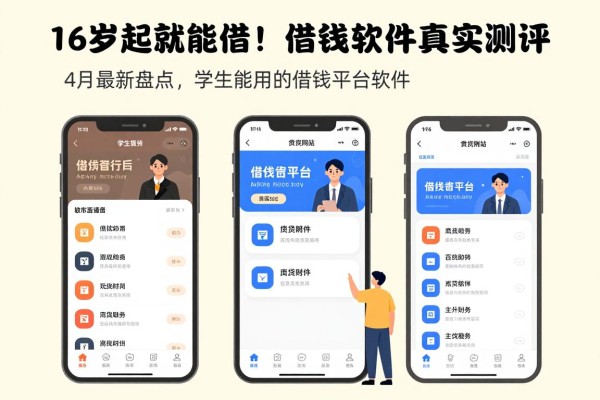 16岁起就能借!学生能用的借钱平台软件真实测评,4月最新盘点这5个