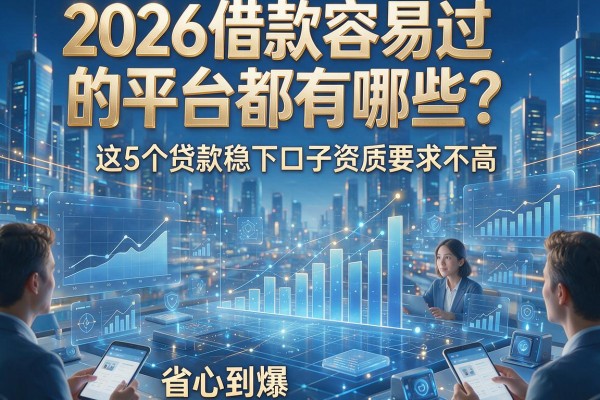 2026借款容易过的平台都有哪些?这5个贷款稳下口子资质要求不高,省心到爆!