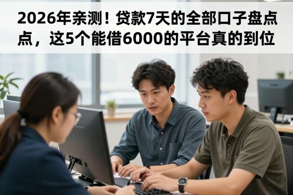2026年亲测!贷款7天的全部口子盘点,这5个能借6000的平台真的到位
