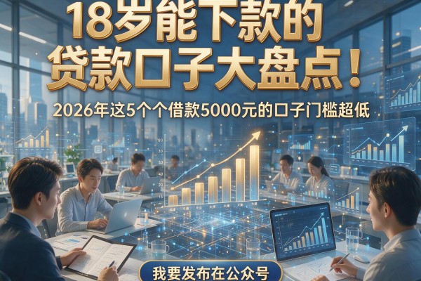 18岁能下款的贷款口子大盘点！2026年这5个借款5000元的口子门槛超低
