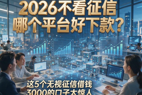 2026不看征信哪个平台好下款?这5个无视征信借钱3000的口子太惊人