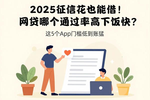 2025征信花也能借!网贷哪个通过率高下款快?这5个app门槛低到账猛