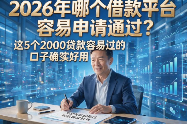2026年哪个借款平台容易申请通过?这5个2000贷款容易过的口子确实好用!