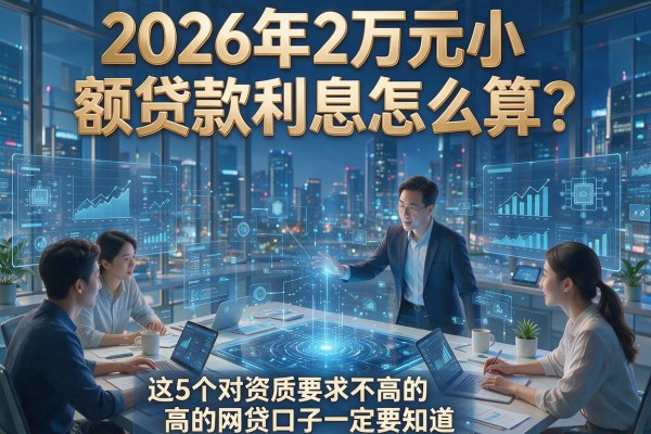 2026年2万元小额贷款利息怎么算?这5个对资质要求不高的网贷口子一定要知道