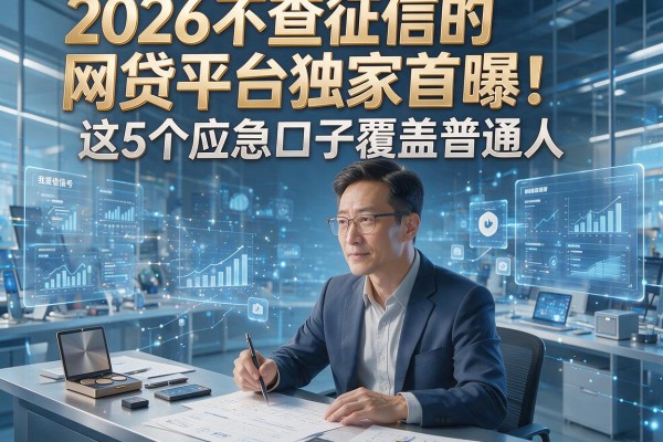 2026不查征信的网贷平台独家首曝！这5个应急口子覆盖普通人