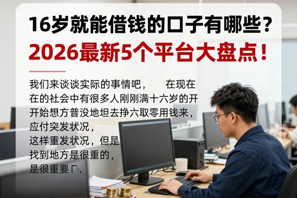 16岁就能借钱的口子有哪些?2026最新5个平台大盘点!