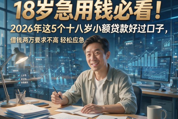 18岁急用钱必看！2026年这5个十八岁小额贷款好过口子，借钱两万要求不高轻松应急