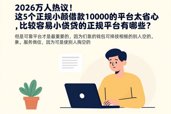2026万人热议！这5个正规小额借款10000的平台太省心，比较容易小额贷款的正规平台有哪些？