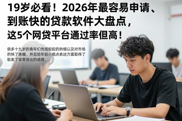 19岁必看!2026年最容易申请、到账快的贷款软件大盘点,这5个网贷平台通过率超高!