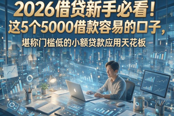 2026借贷新手必看！这5个5000借款容易的口子，堪称门槛低的小额贷款应用天花板