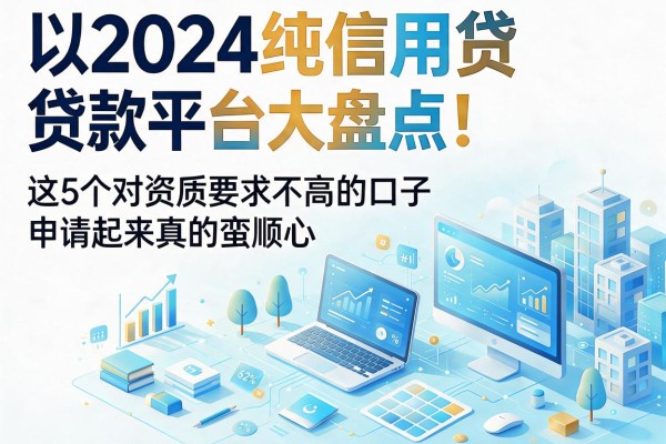 2024纯信用贷款平台大盘点!这5个对资质要求不高的口子,申请起来真的蛮顺心