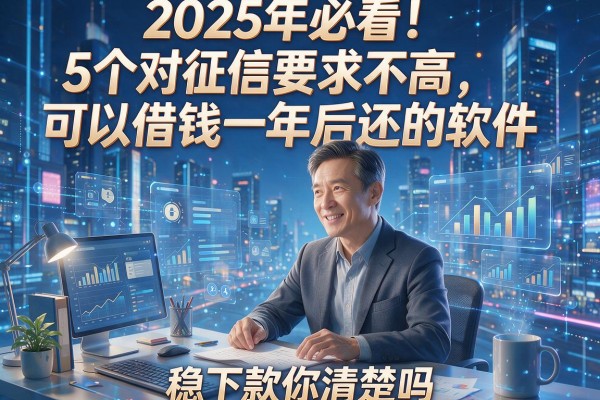2025年必看!5个对征信要求不高、可以借钱一年后还的软件,稳下款你清楚吗?