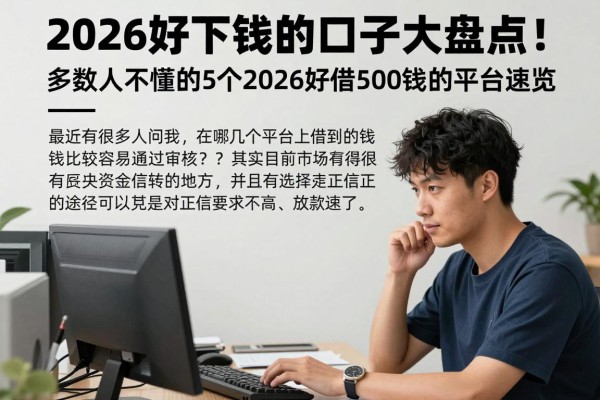 2026好下钱的口子大盘点!多数人不懂的5个2026好借500钱的平台速览