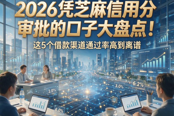 2026凭芝麻信用分审批的口子大盘点!这5个借款渠道通过率高到离谱