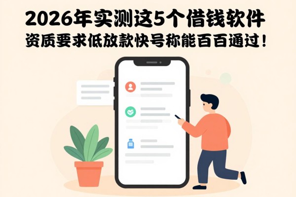 2026年实测这5个借钱软件,资质要求低放款快,号称能百分百通过!