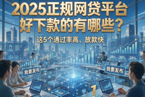 2025正规网贷平台好下款的有哪些?这5个通过率高、放款快!