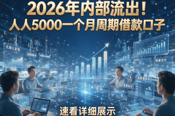 2026年内部流出!人人5000一个月周期借款口子,速看详细展示