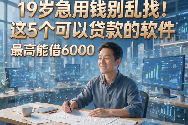 19岁急用钱别乱找!这5个可以贷款的软件,最高能借6000元