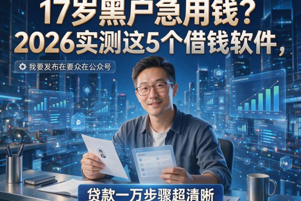 17岁黑户急用钱?2026实测这5个借钱软件,贷款一万步骤超清晰