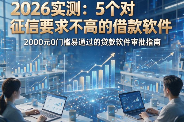 2026实测：5个对征信要求不高的借款软件，2000元0门槛易通过的贷款软件审批指南