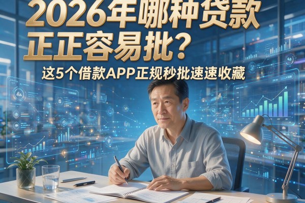 2026年哪种贷款正规容易批?这5个借款APP正规秒批速速收藏