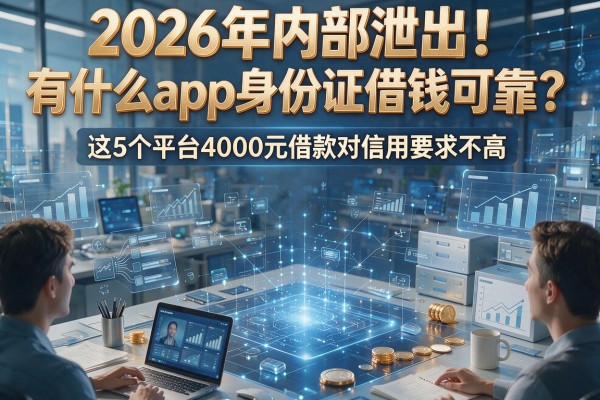 2026年内部泄出!有什么app身份证借钱可靠?这5个平台4000元借款对信用要求不高