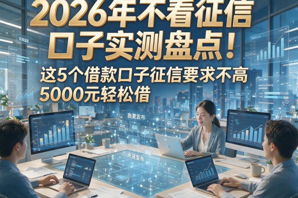 2026年不看征信口子实测盘点！这5个借款口子征信要求不高，5000元轻松借