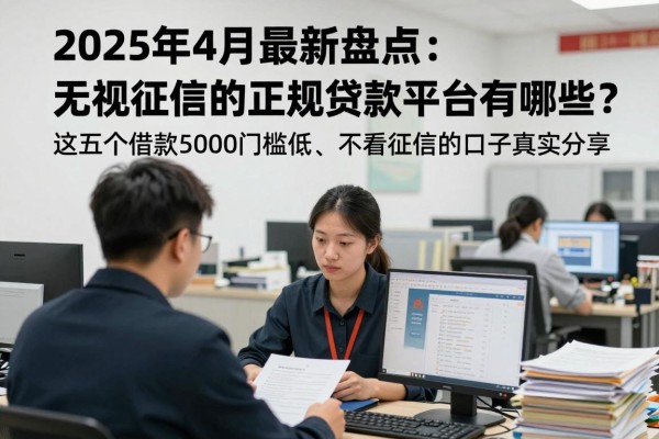 2025年4月最新盘点:无视征信的正规贷款平台有哪些?这五个借款5000门槛低、不看征信的口子真实分享!