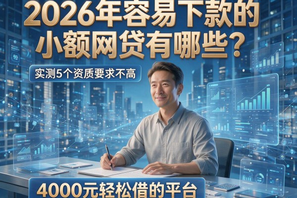 2026年容易下款的小额网贷有哪些?实测5个资质要求不高、4000元轻松借的平台